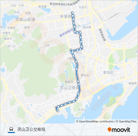 公交开发区46路的线路图