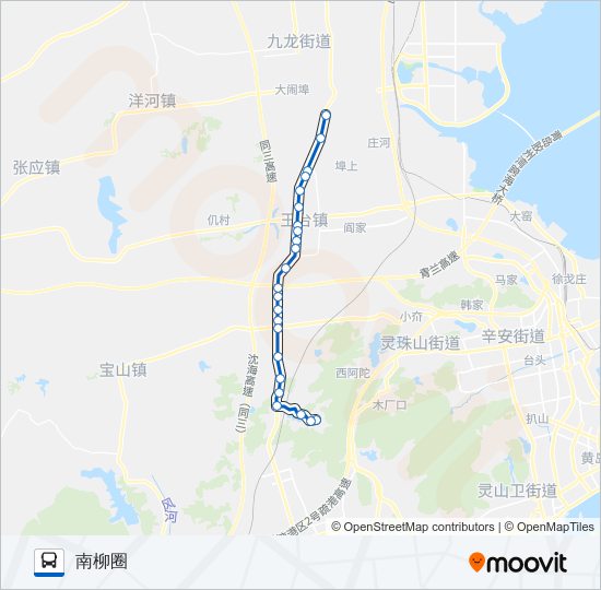 公交开发区48路的线路图