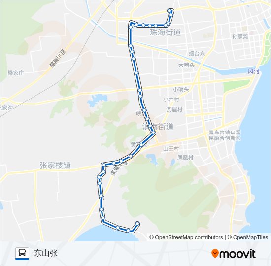 胶南103路 bus Line Map