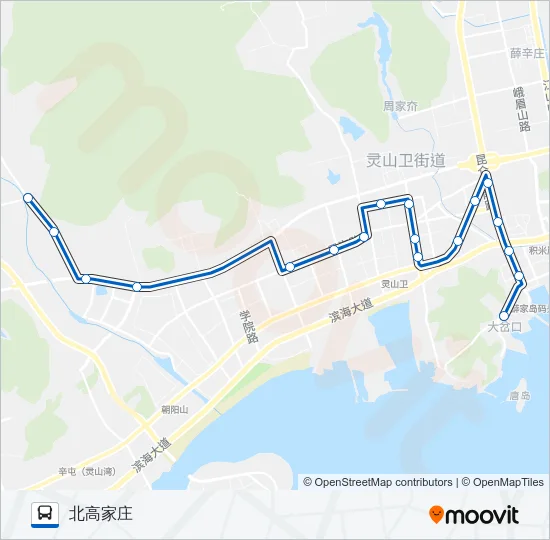 胶南202路 Bus Line Map