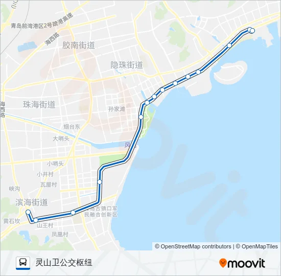 胶南301路 Bus Line Map