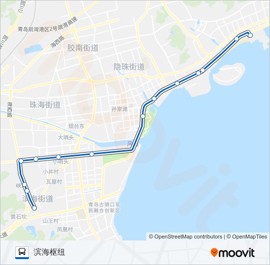 胶南302路 bus Line Map