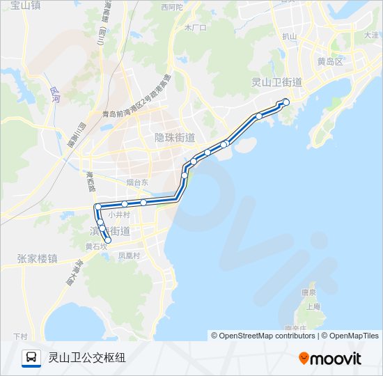 胶南302路 Bus Line Map
