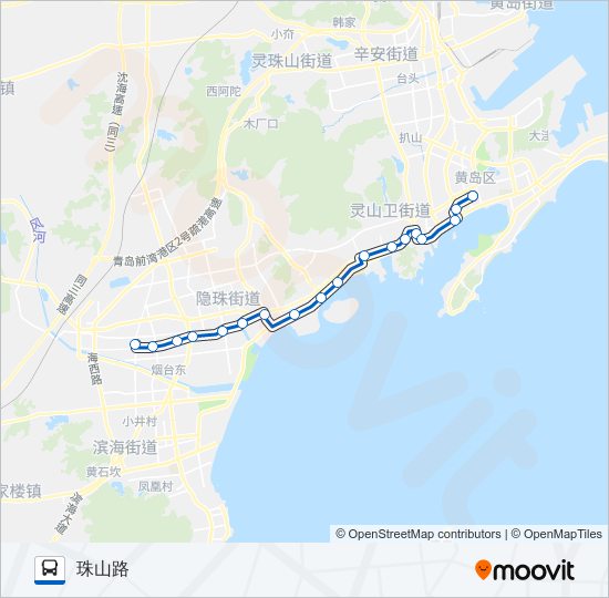 胶南305路 bus Line Map