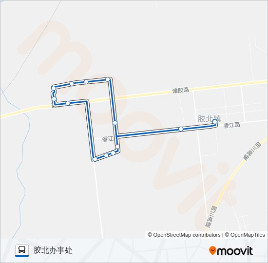 胶州211路 bus Line Map