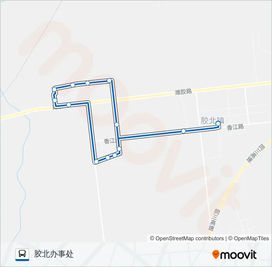 胶州211路 Bus Line Map