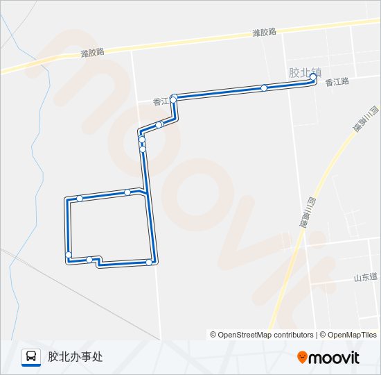 胶州213路 bus Line Map