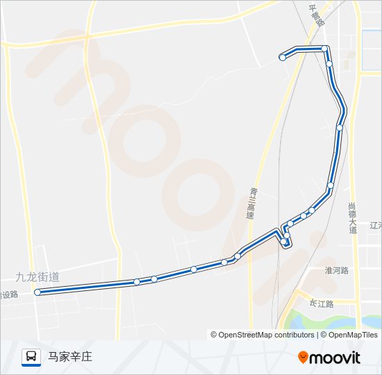 公交胶州301路的线路图
