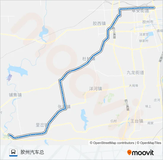 胶州503路 Bus Line Map