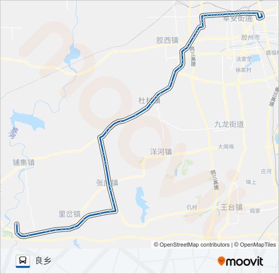 公交胶州503路的线路图