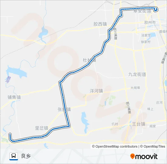 胶州503路 Bus Line Map