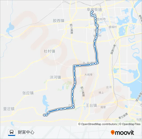 胶州507路 Bus Line Map