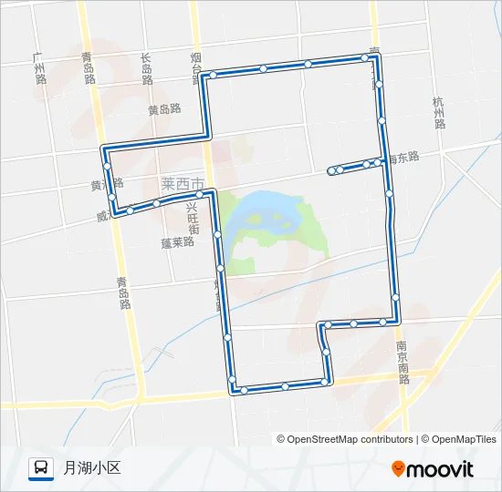 莱西7路内环 Bus Line Map