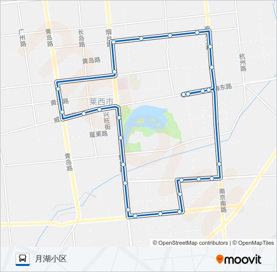 莱西7路外环 bus Line Map