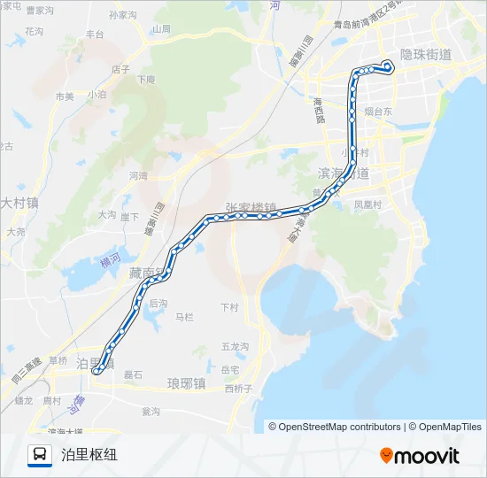 黄岛503路 Bus Line Map