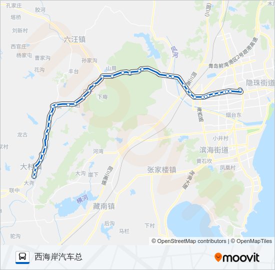 黄岛506路 Bus Line Map