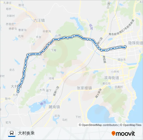 黄岛506路 Bus Line Map