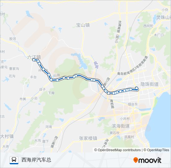 黄岛507路 bus Line Map