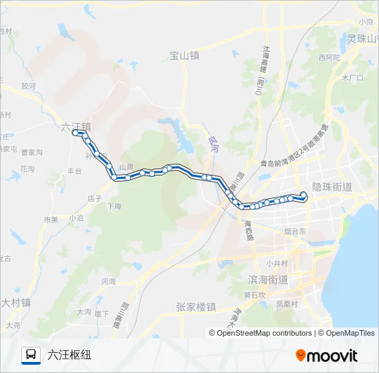 黄岛507路 Bus Line Map