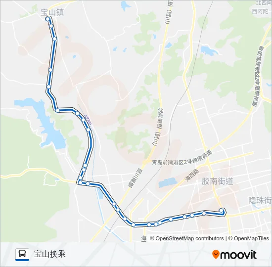 黄岛508路 Bus Line Map