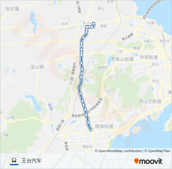 黄岛509路 Bus Line Map