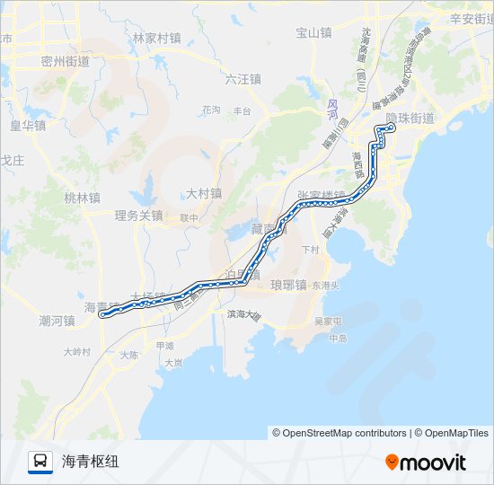 黄岛513路 bus Line Map
