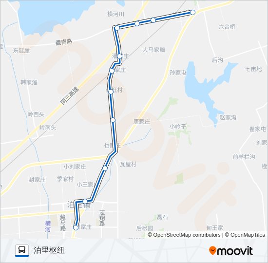 黄岛603路 bus Line Map