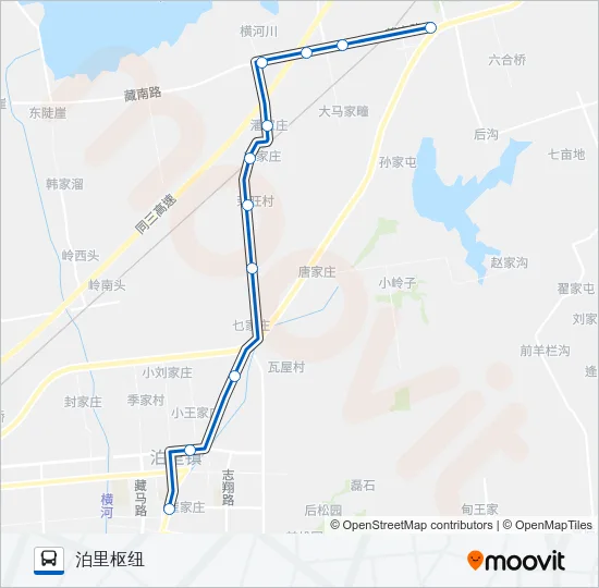 黄岛603路 Bus Line Map