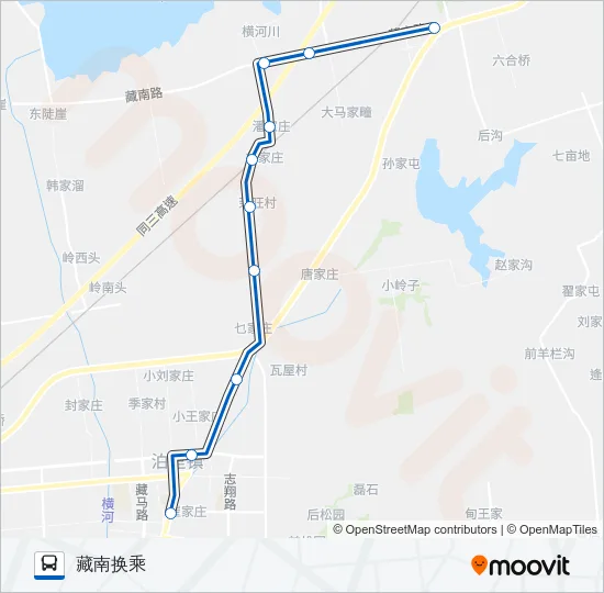 黄岛603路 Bus Line Map