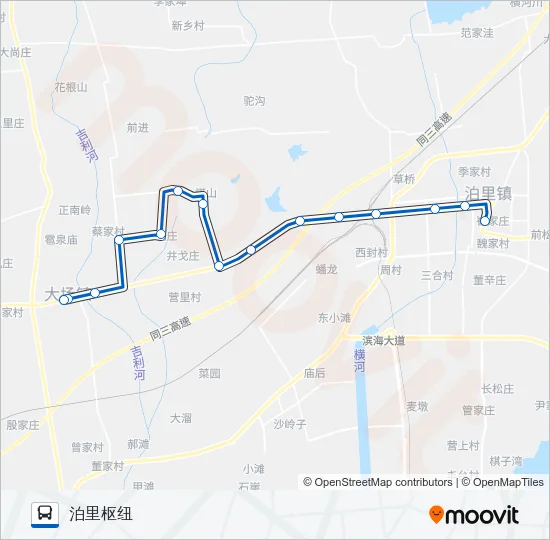 黄岛607路 Bus Line Map