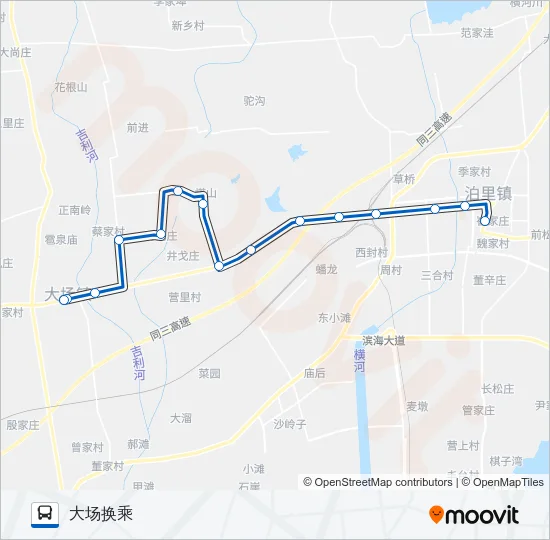 黄岛607路 Bus Line Map