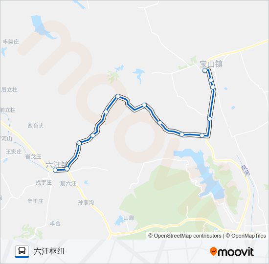 公交黄岛609路的线路图