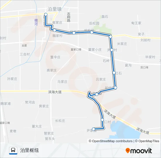 黄岛705路 Bus Line Map