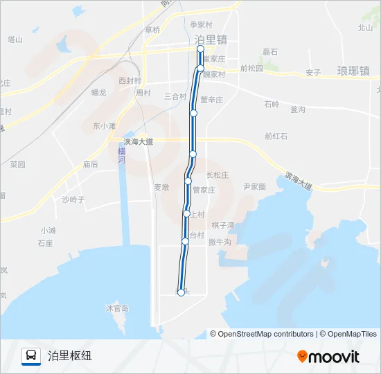 黄岛706路 Bus Line Map
