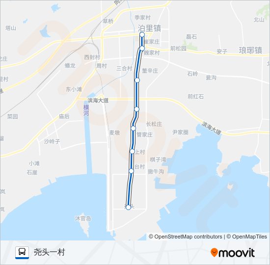 公交黄岛706路的线路图