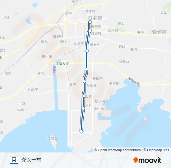 黄岛706路 Bus Line Map