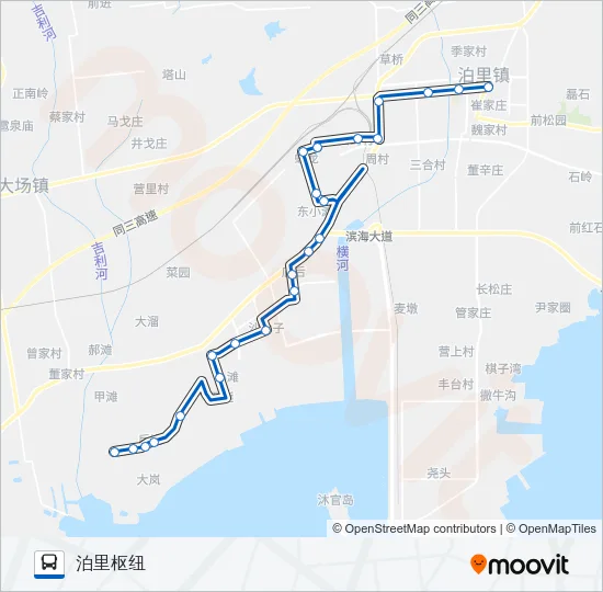 黄岛707路 Bus Line Map