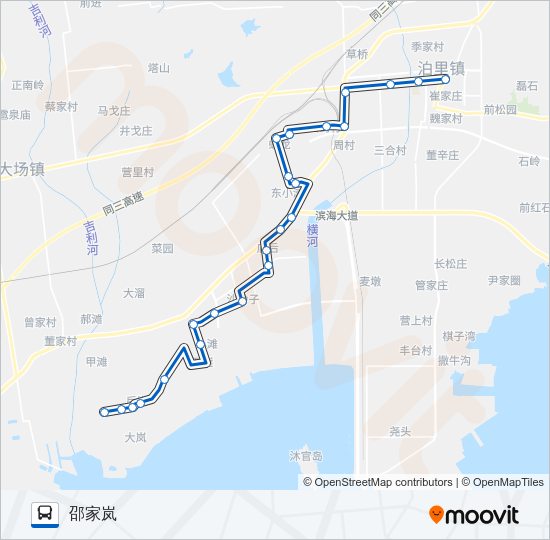 黄岛707路 Bus Line Map