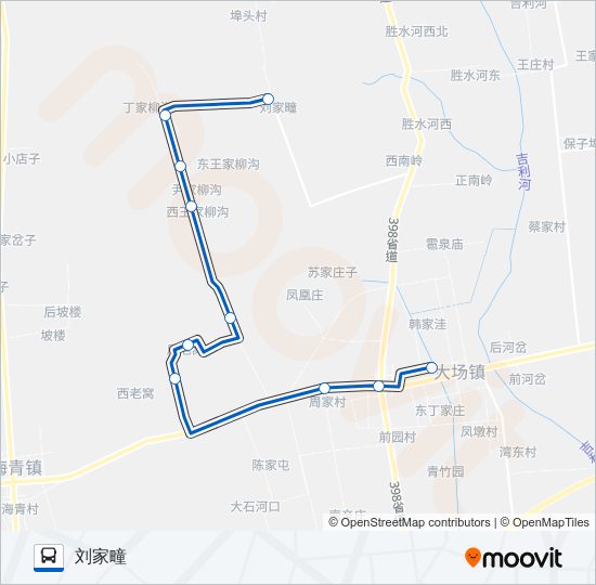 公交黄岛711路的线路图