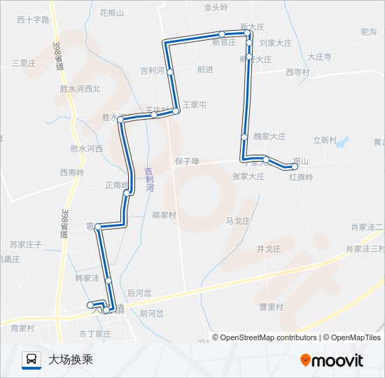 黄岛712路 bus Line Map