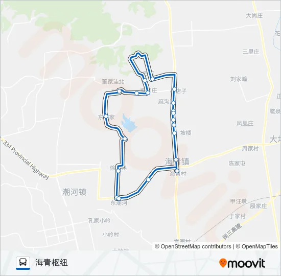 黄岛717路 Bus Line Map