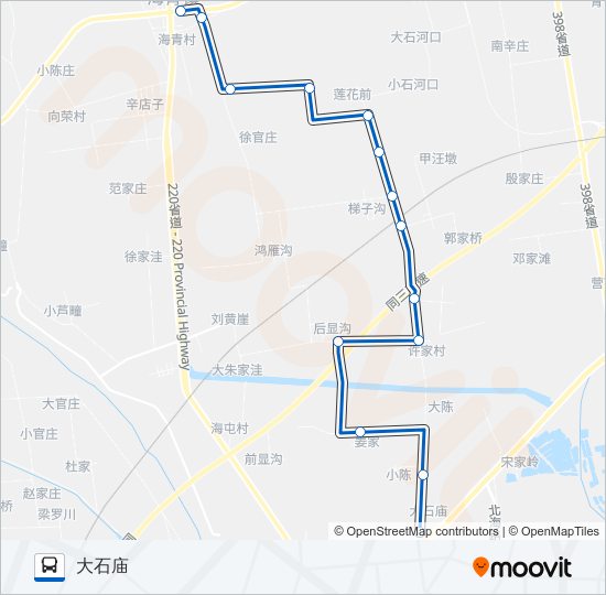 黄岛719路 bus Line Map
