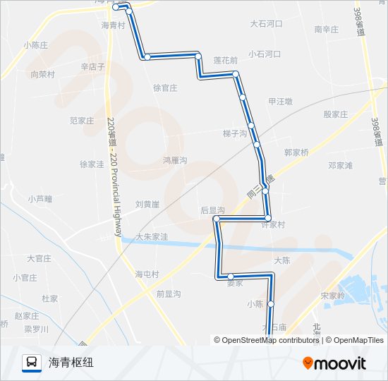 黄岛719路 Bus Line Map