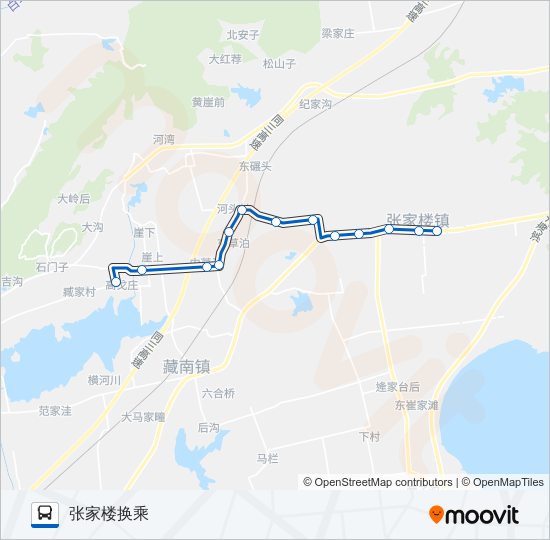 公交黄岛721路的线路图