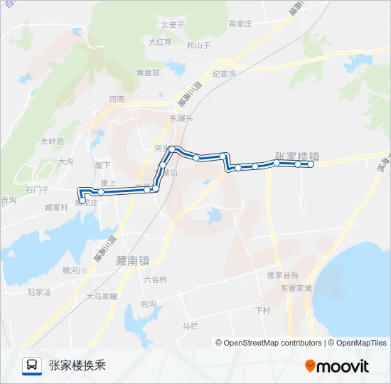 黄岛721路 Bus Line Map