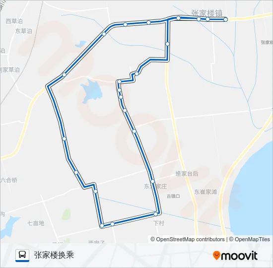 黄岛722路 Bus Line Map