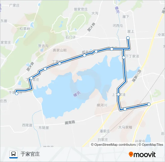 黄岛725路 Bus Line Map