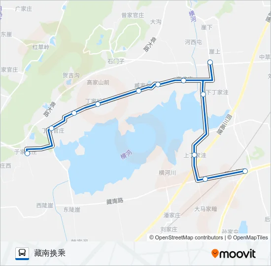 黄岛725路 Bus Line Map