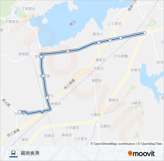 黄岛726路 bus Line Map
