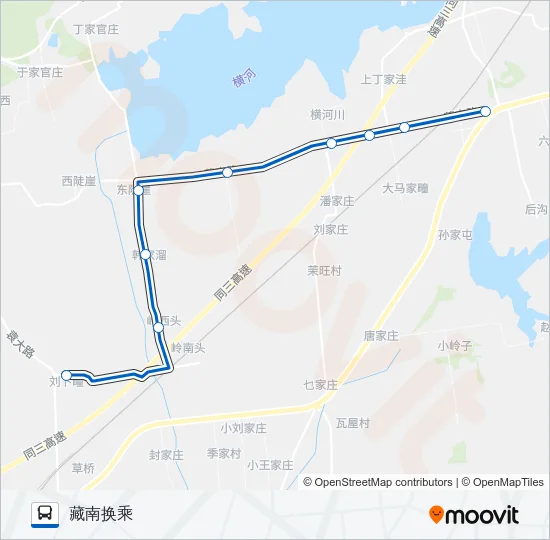 黄岛726路 Bus Line Map
